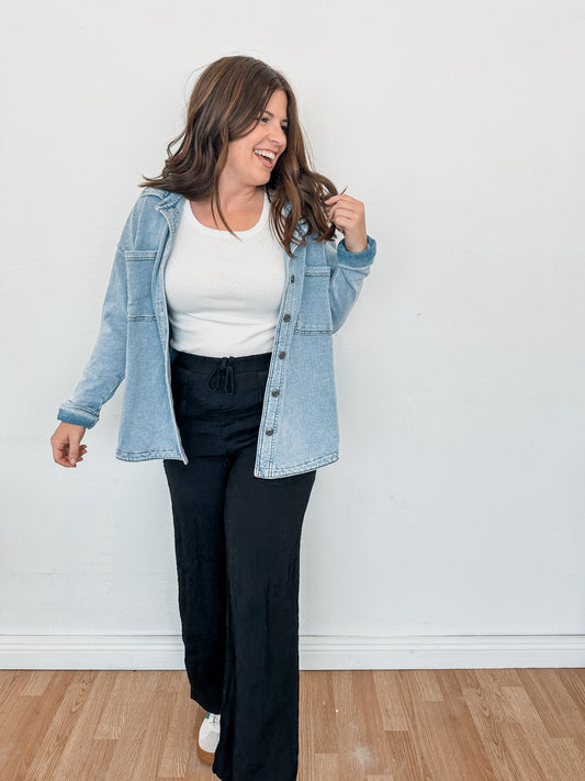 Essential Denim Shirt Jacket