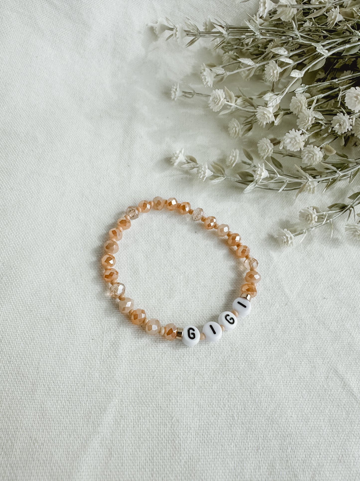 Nana / Gigi / Grandma Peachy Bracelet