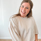 Soft Beige Puff Sleeve Top