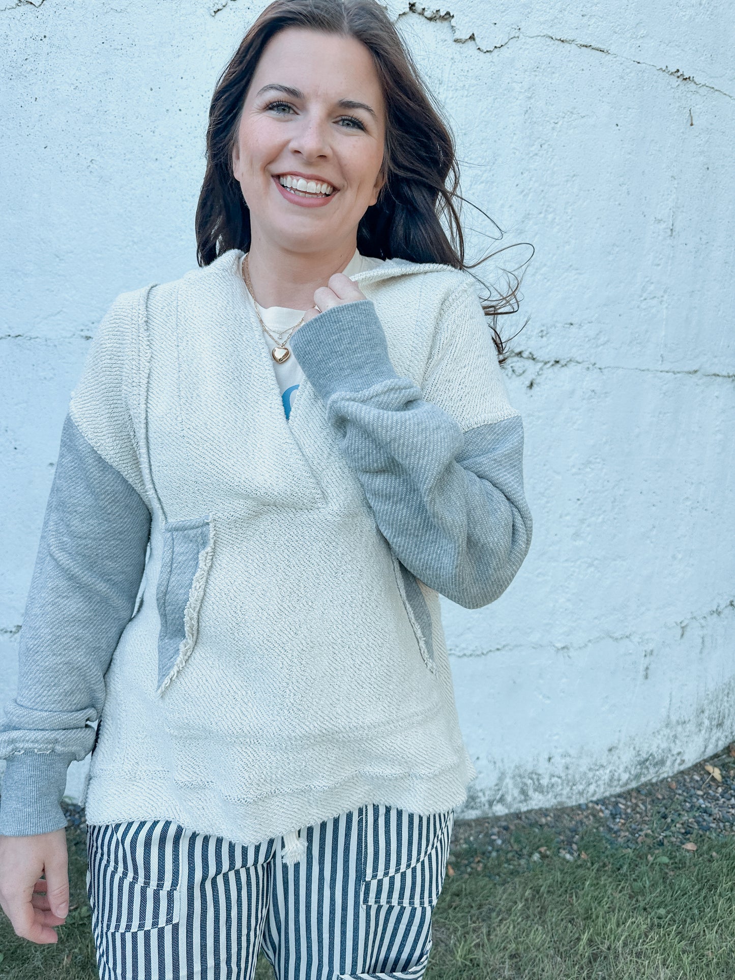Heather Grey Pullover Hoodie