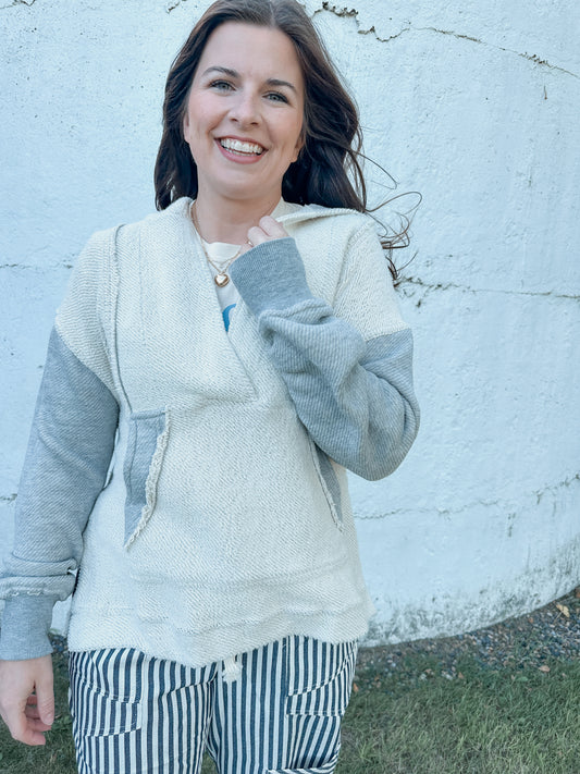Heather Grey Pullover Hoodie