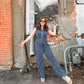 Navy Stripe Jumpsuit