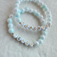 Pearly Blue Teach / Teacher Bracelet