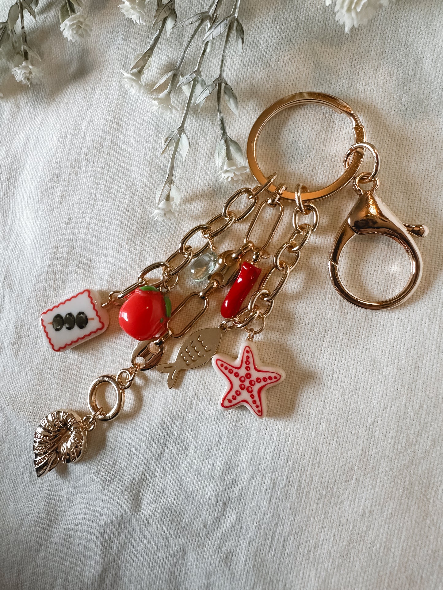 Coastal Club Charm Keychain