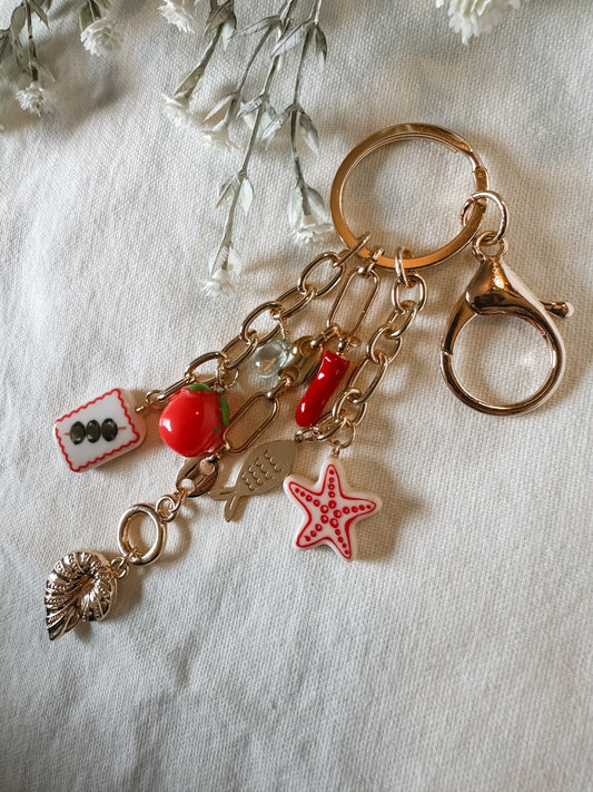 Coastal Club Charm Keychain