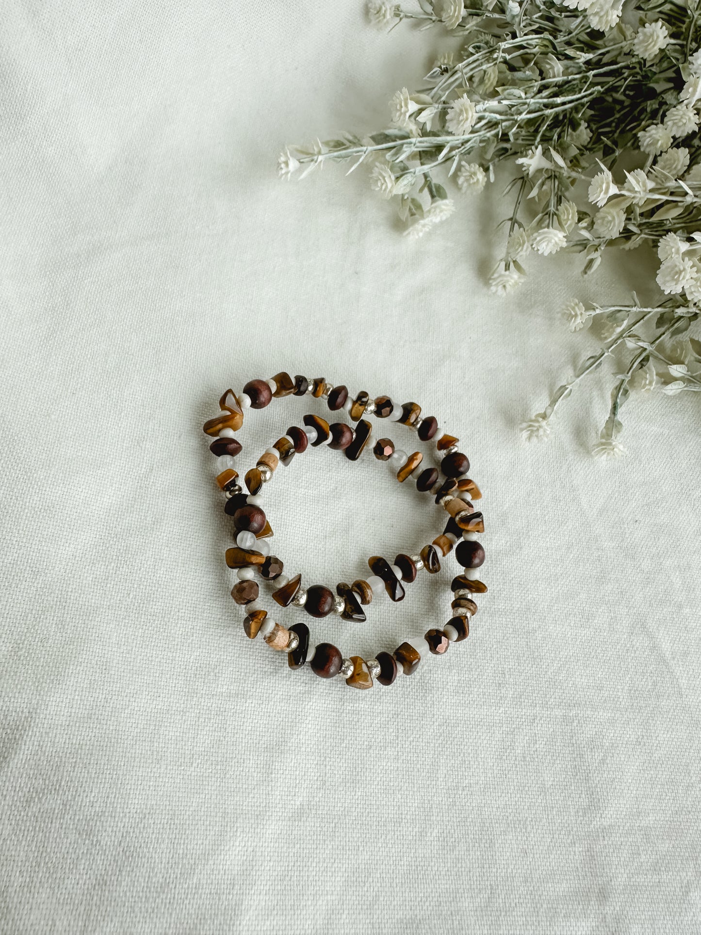 Golden Amber Bracelet Set