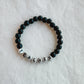 Silver + Black Teacher Bracelet