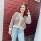 Brown Button Cardigan