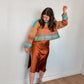 Cable Knit Colorblock Sweater