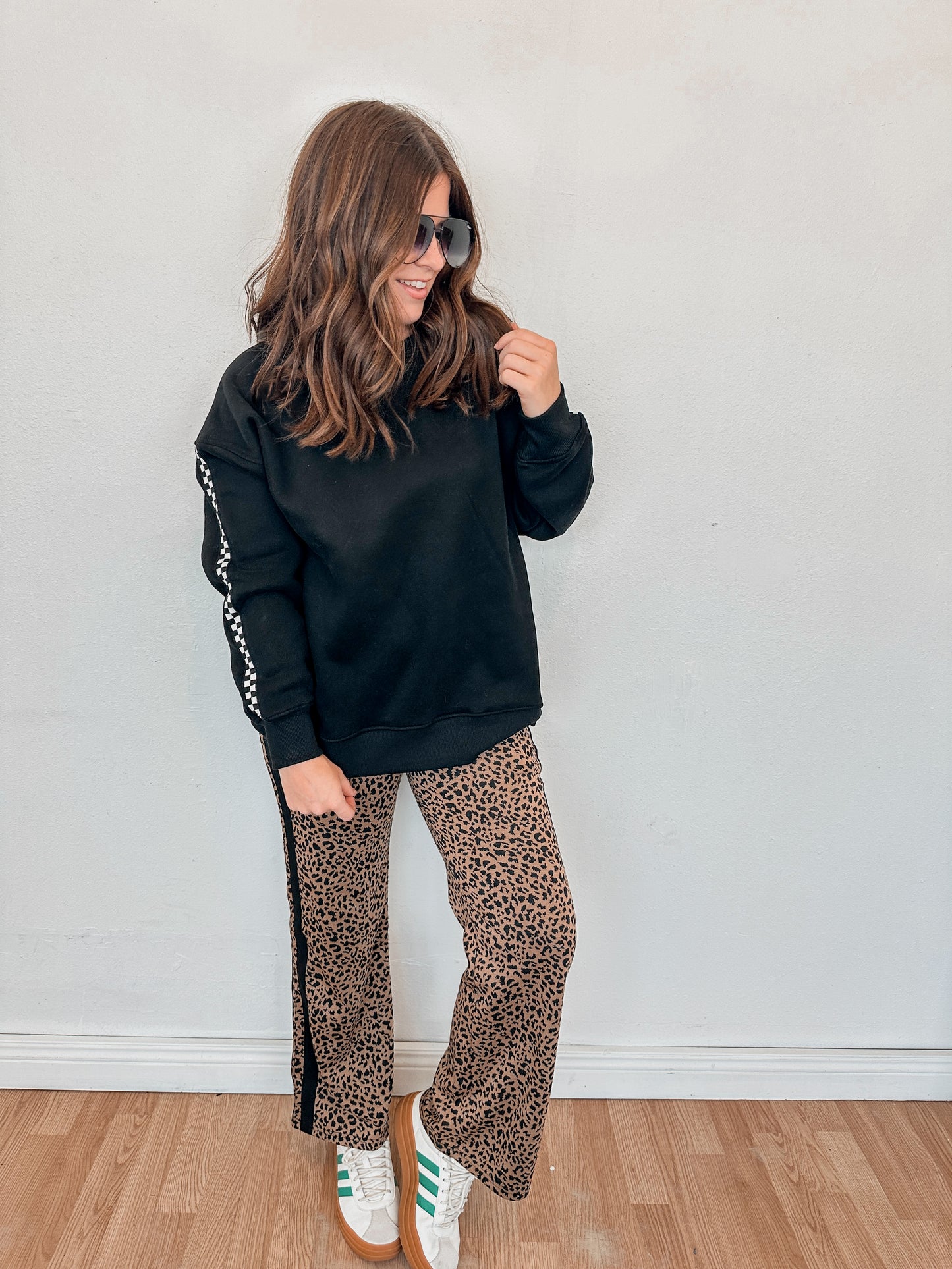 Cheetah Printed Knit Pants