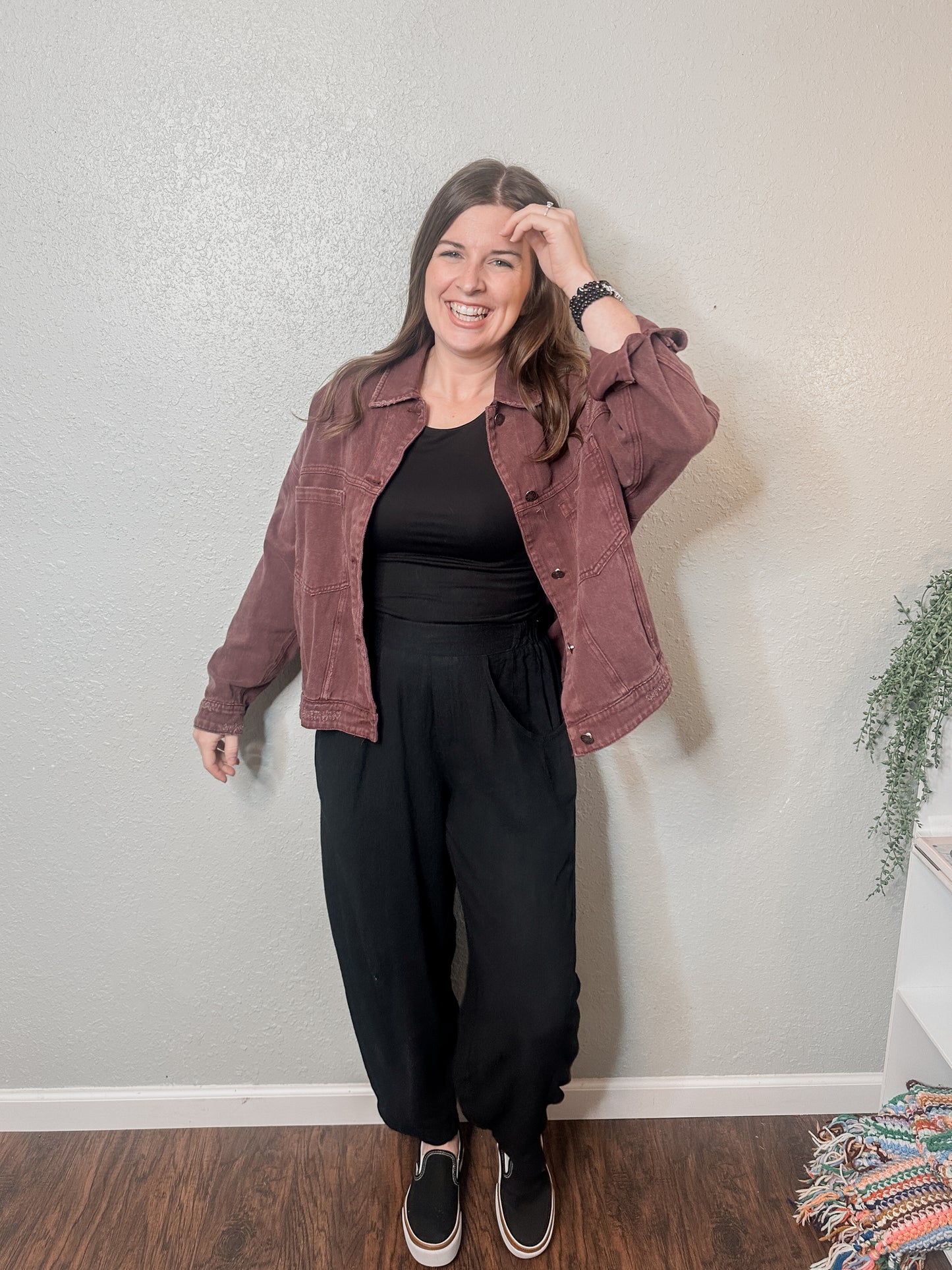 Vintage Cherry Denim Jacket