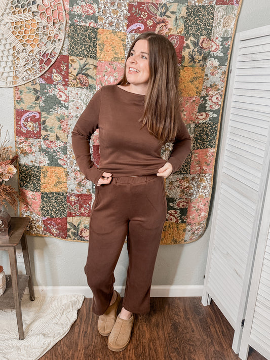 Elastic Waist Jersey Pants