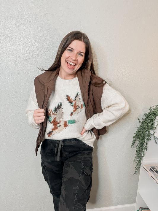 Cream Mallard Sweater