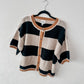 Drop Shoulder Stripe Sweater