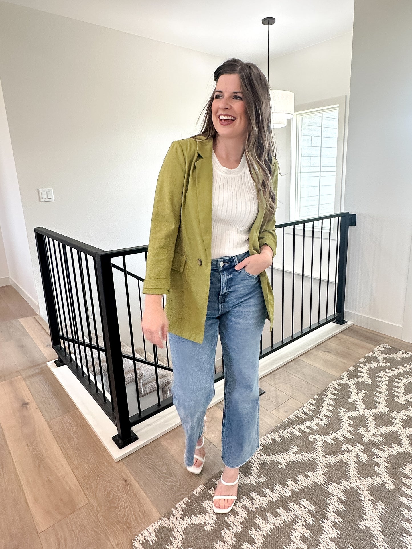 Linen Kiwi Blazer