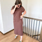 Brown Midi Tee Dress