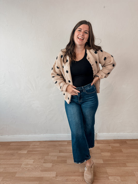 Wide Leg Dark Wash Jeans