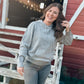 Grey Knit Hoodie