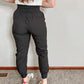 Ruched Front Black Joggers