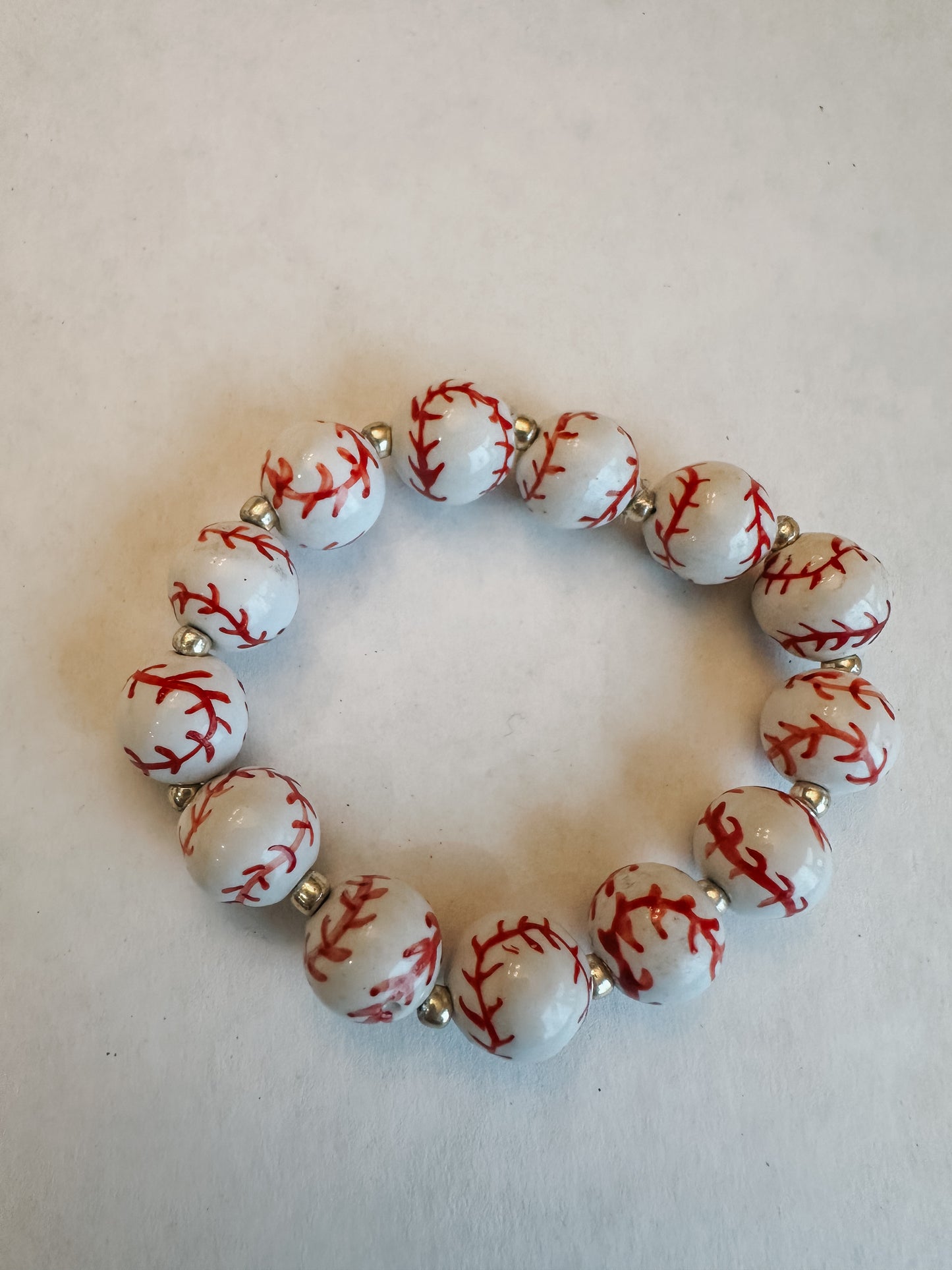 Baseball Stretch Bracelet