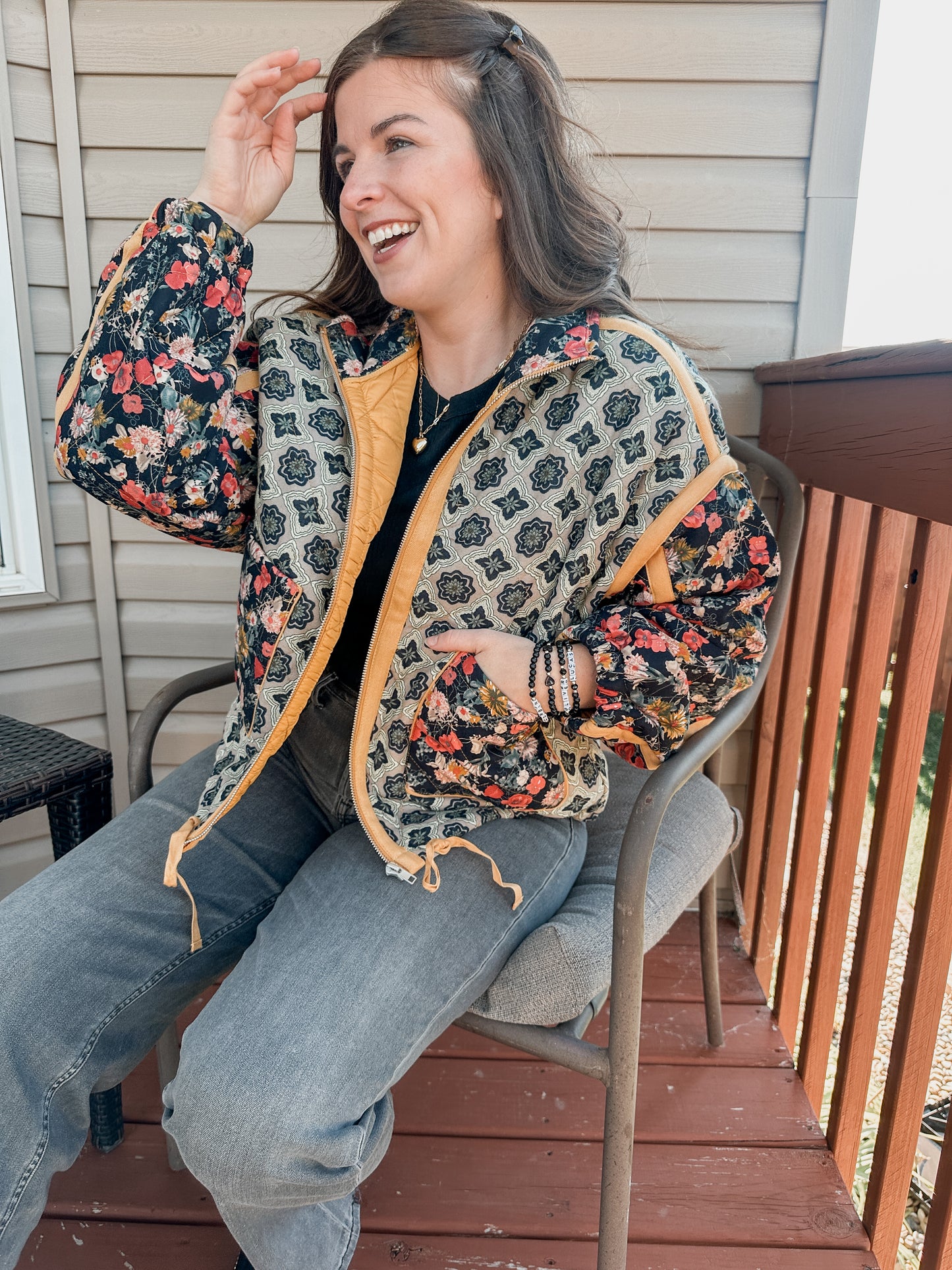 Floral Quilted Jacket