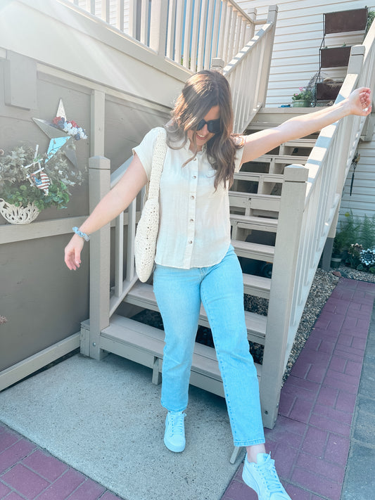 Lightwash High Rise Vintage Straight