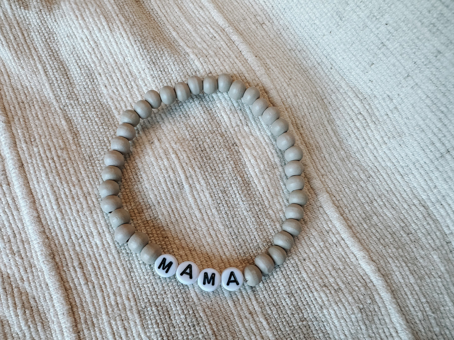 Grey Wood MAMA Bracelet
