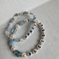 Blue Pearl Word Bracelet