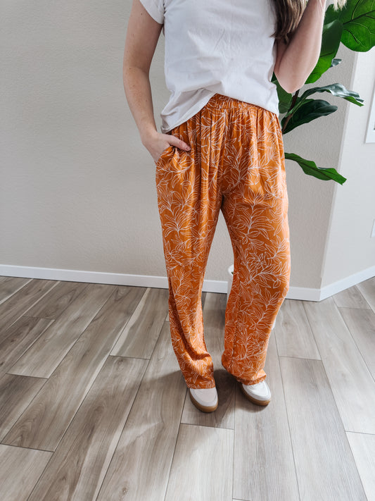 Flowing Flower Pants