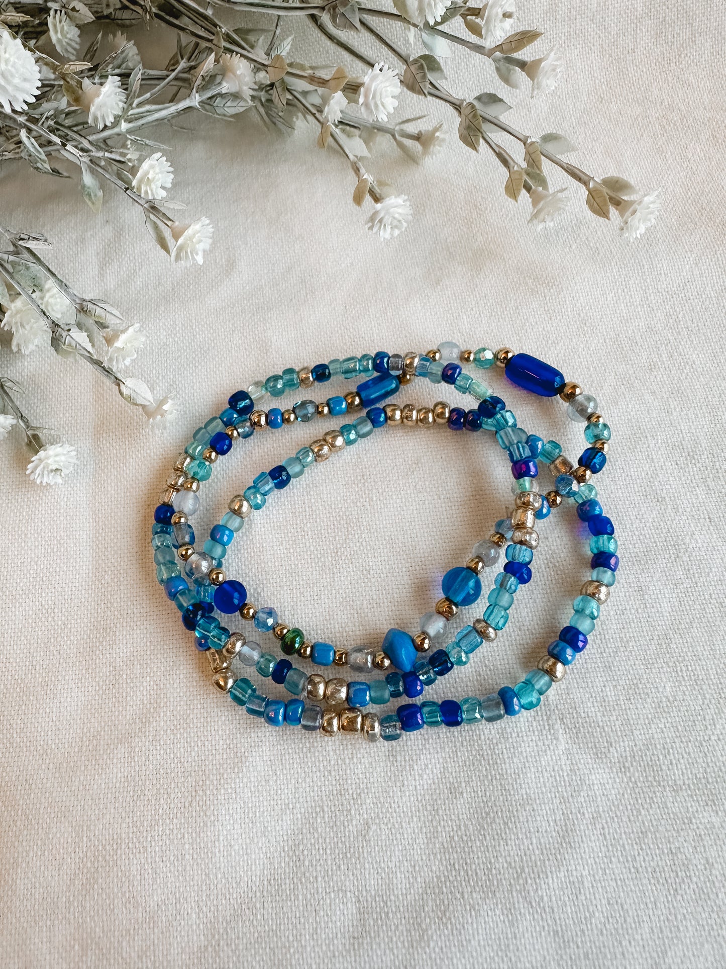 Color Blue Bracelet Set