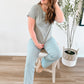 Olive Cotton Slub Tee
