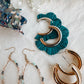 Teal Fringe Hoop