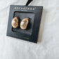Brushed Gold Dome Earrings