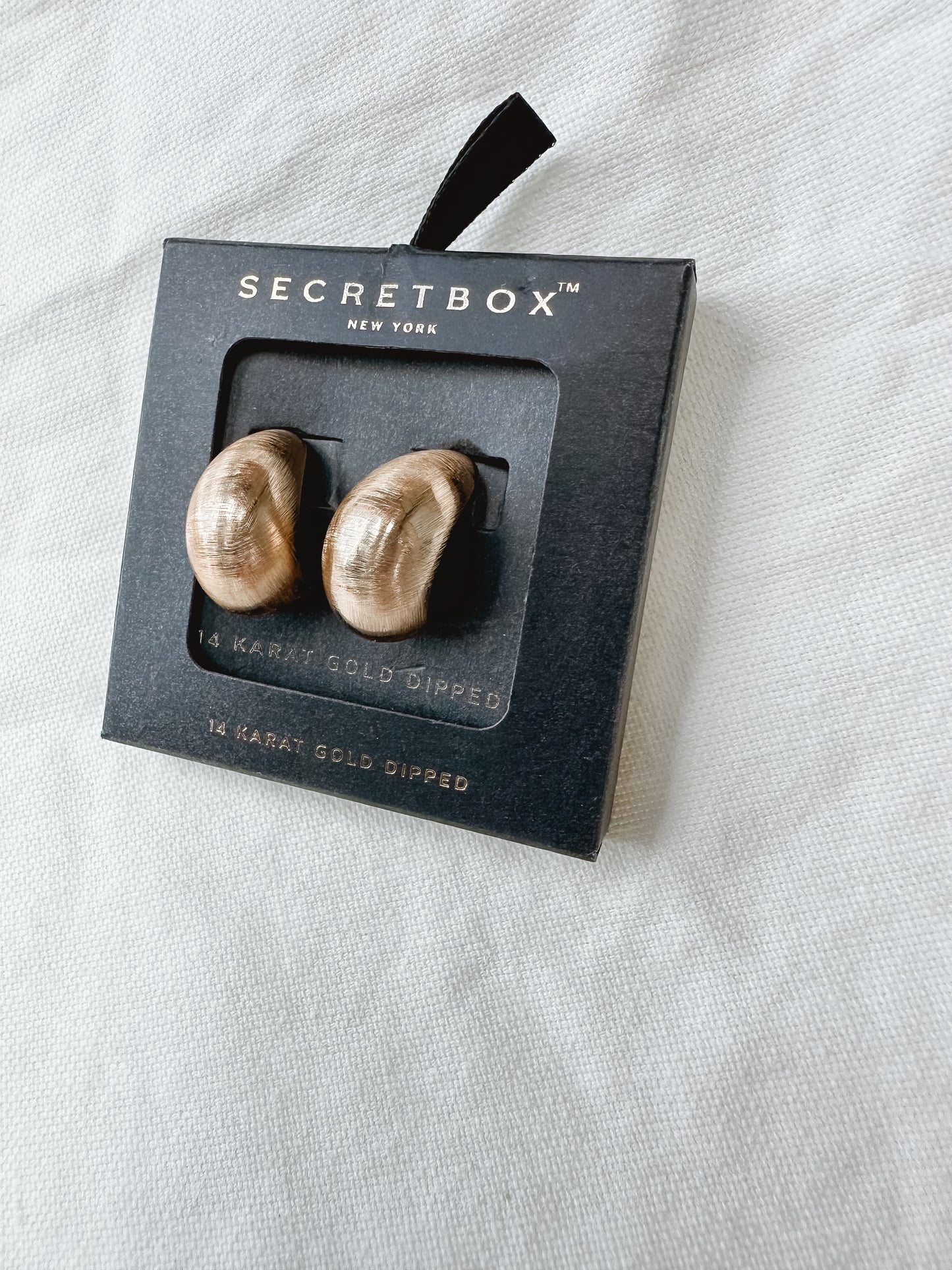 Brushed Gold Dome Earrings