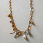Beaded Bow Charm Necklace