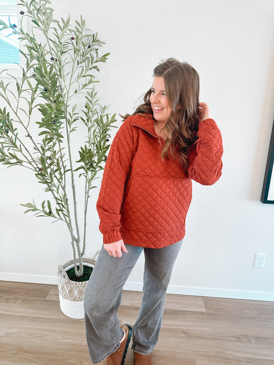 Quilted Quarter Zip