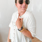 Ivory Knit Button Tee