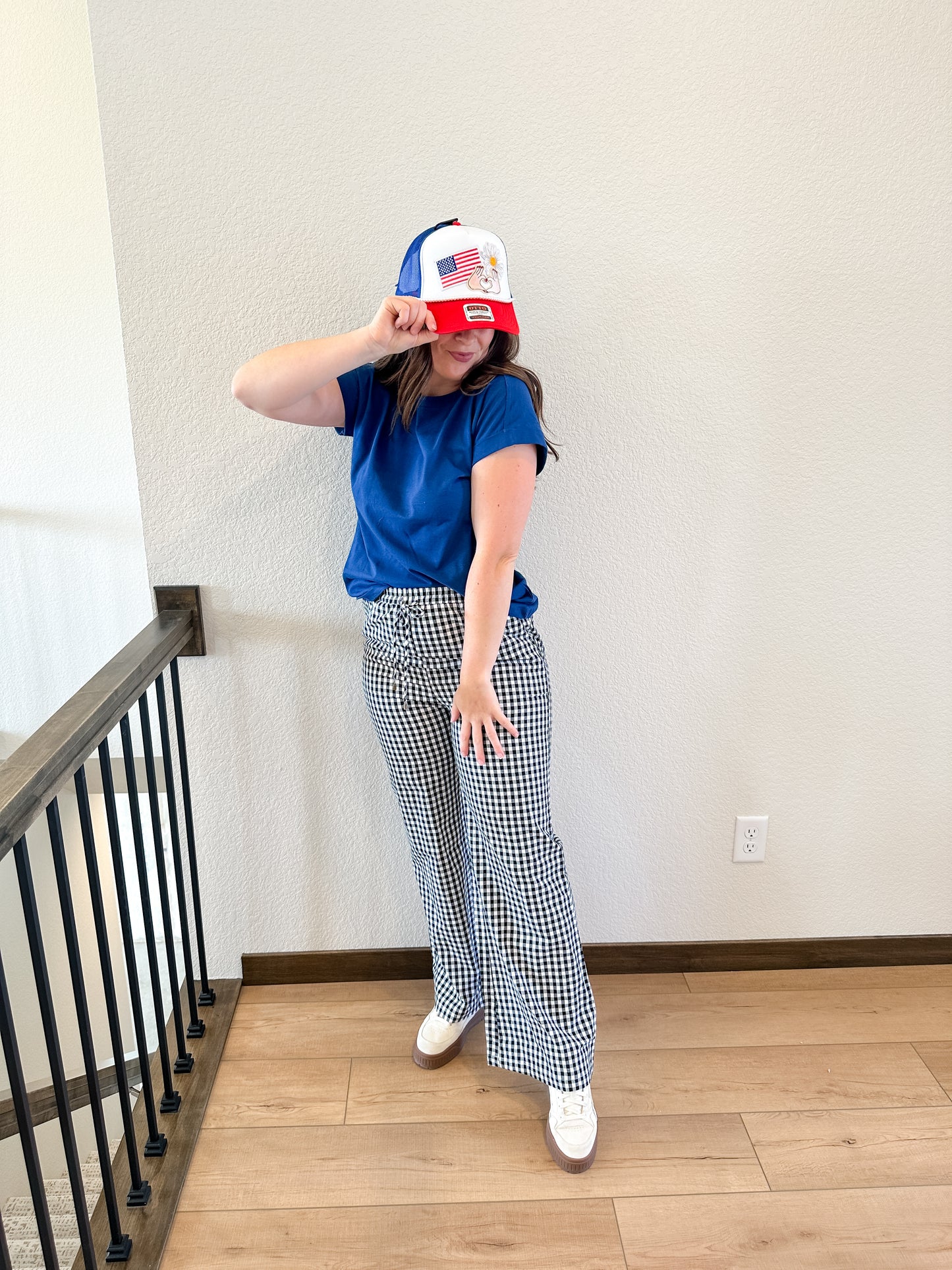 Black Gingham Pants