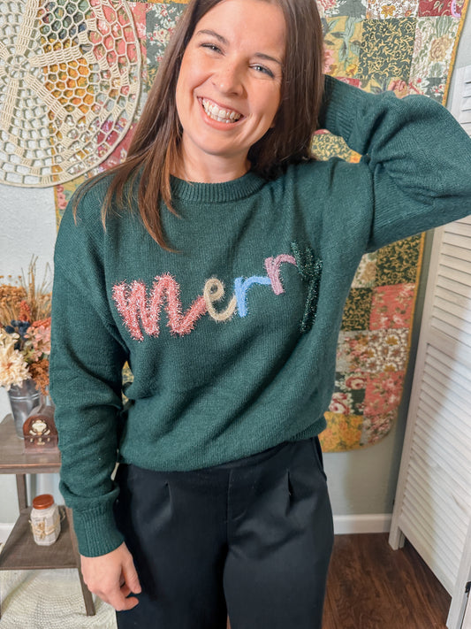 Merry Tinsel Sweater