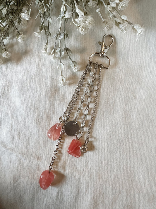 Pink Ladies Charm Keychain