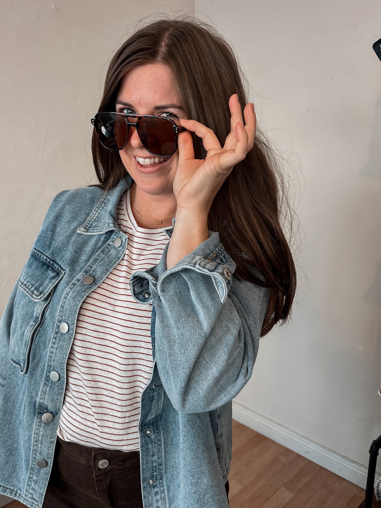 Vintage Washed Denim Shacket