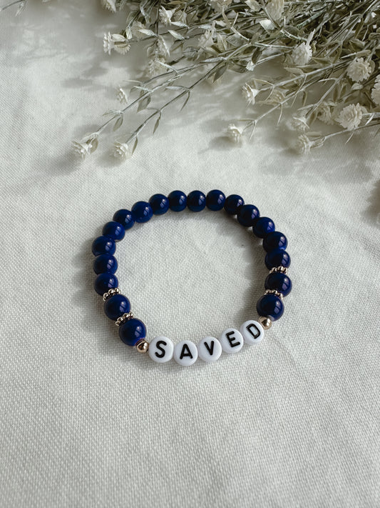 Saved Navy Bracelet