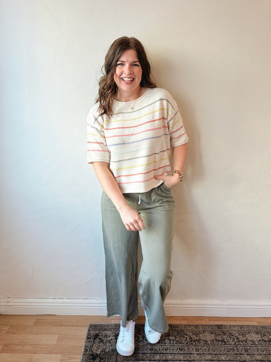 Rainbow Stripe Sweater