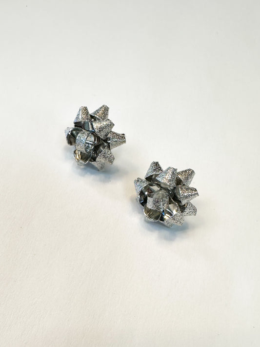 Silver Bow Studs