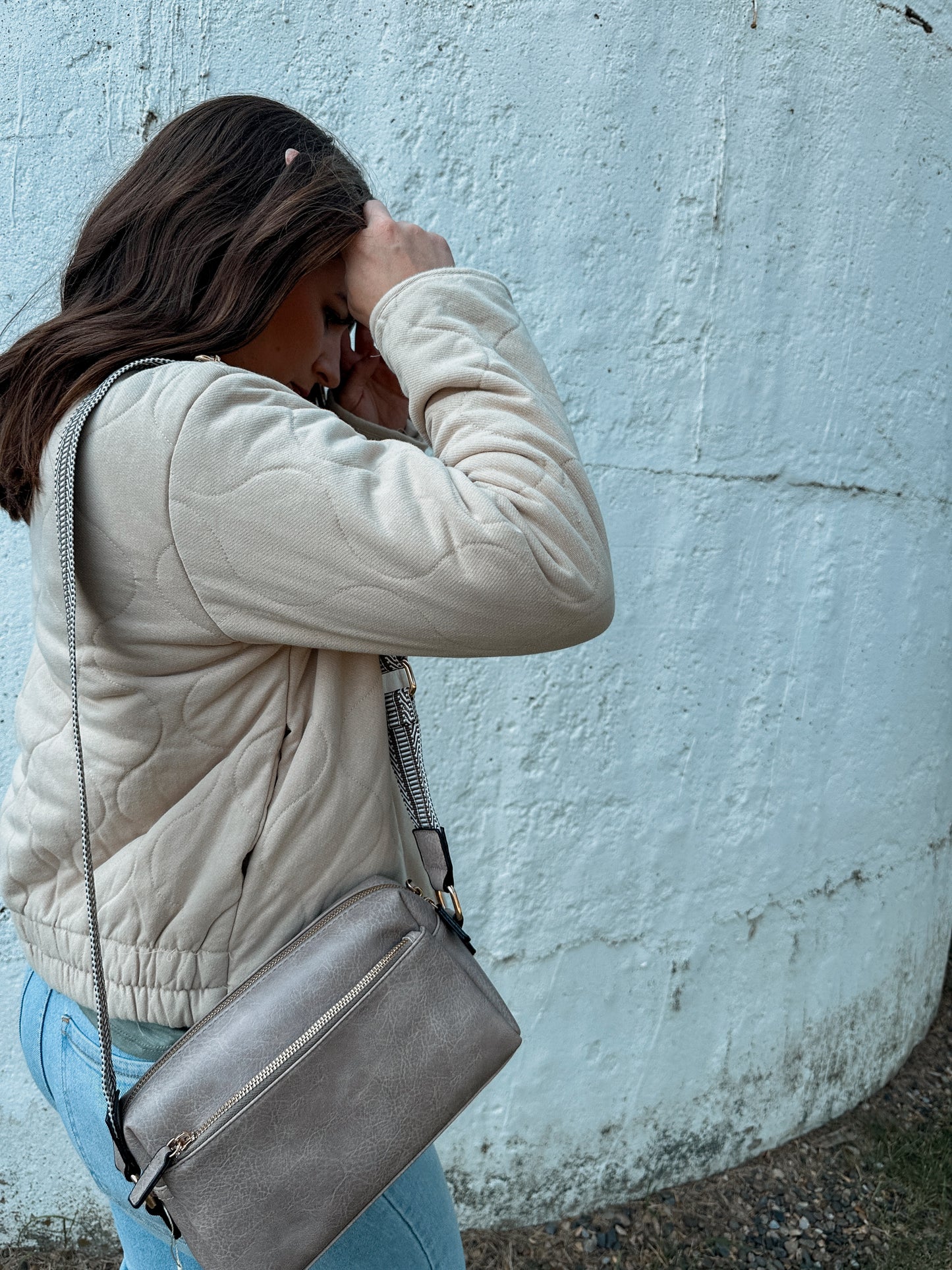 Cream Zip Jacket