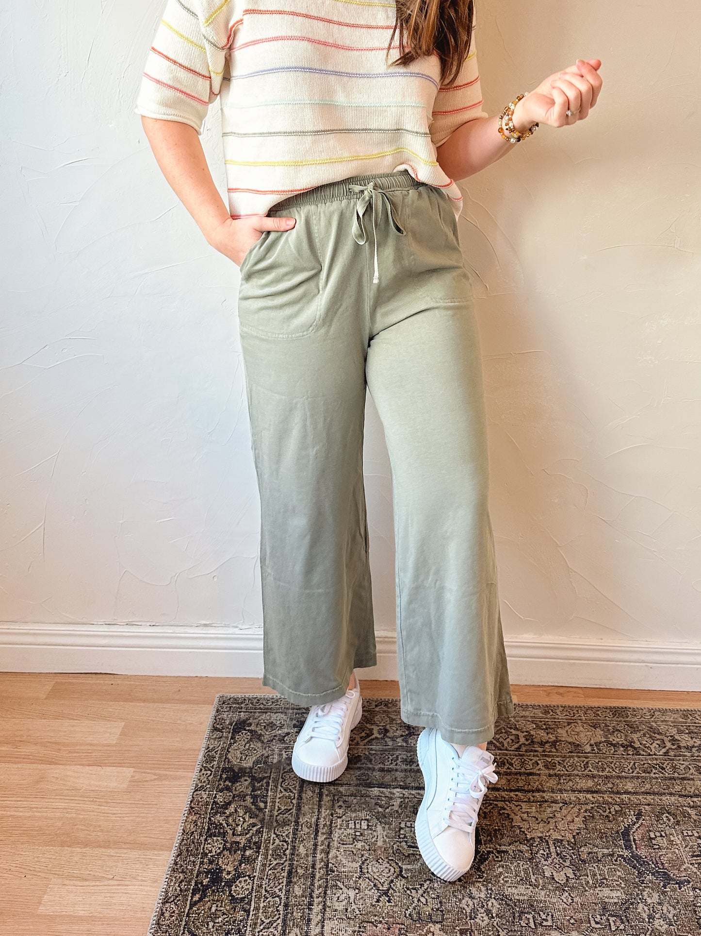 Essential Cotton Wide Leg Pants
