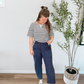 Oversized Navy Stripe Tee