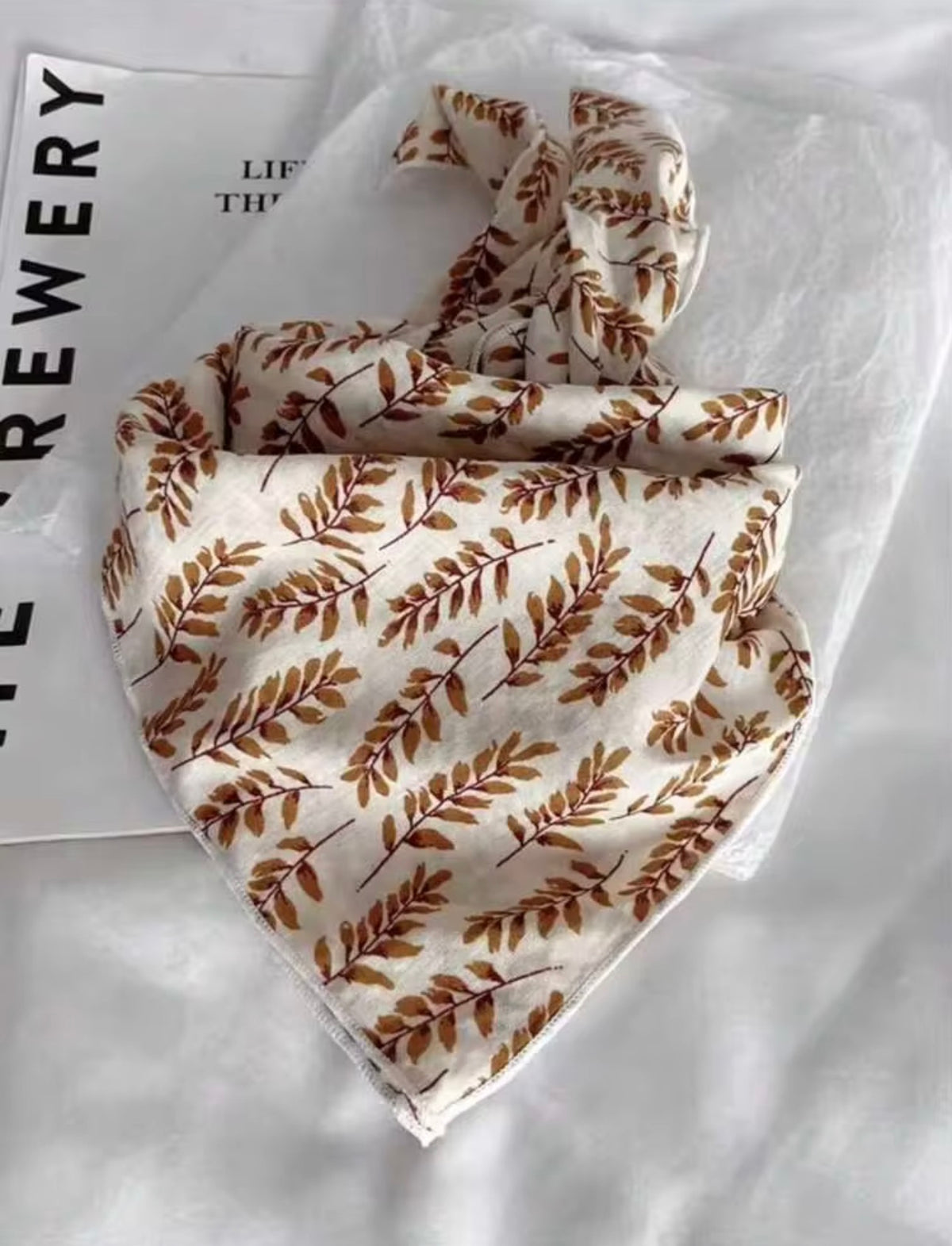 Leaf Print Scarf