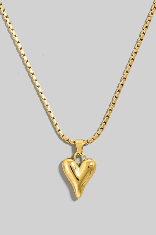 Heart Pendant Chain Necklace