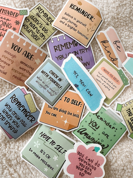 Affirmations Sticker Set
